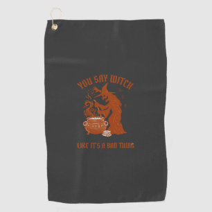 Serviette De Golf Chaudière Magique Halloween Vous dites Sorcière