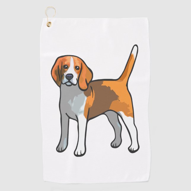 Serviette De Golf Chemise beagle Chien T (Devant)