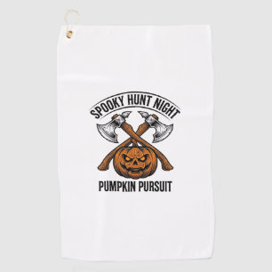Serviette De Golf Chemise de chasse Halloween avec haches de citroui