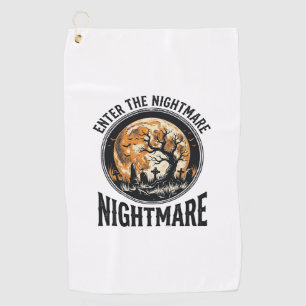Serviette De Golf Chemise de cimetière d'Halloween Design de lune de