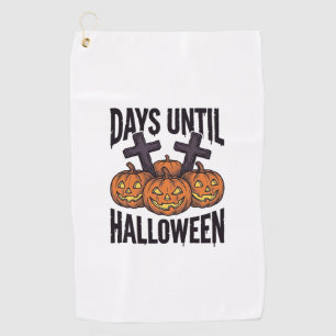 Serviette De Golf Chemise de compte à rebours d'Halloween Dessin de