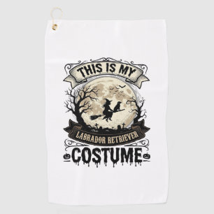 Serviette De Golf Chemise de costume d'Halloween de sorcière de Retr