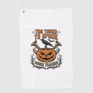 Serviette De Golf Chemise de gravure de citrouille Halloween profess
