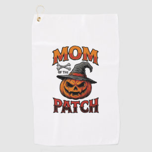 Serviette De Golf Chemise de maman Halloween Citrouille Os Art Vinta