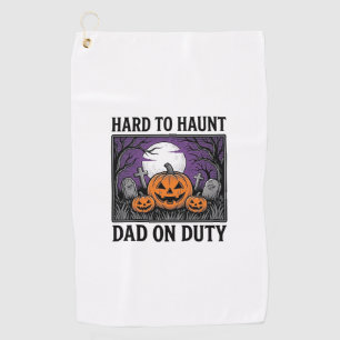 Serviette De Golf Chemise de papa Halloween difficile à hanter drôle
