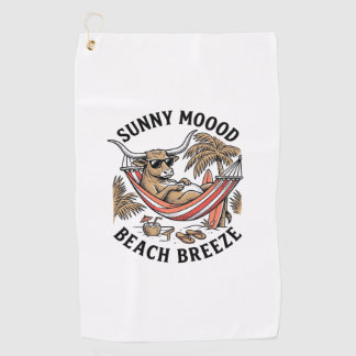Serviette De Golf Chemise de vache de plage Art animalier de ferme d