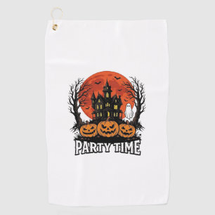 Serviette De Golf Chemise fantôme citrouille vintage Halloween Party