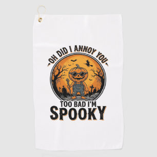 Serviette De Golf Chemise sarcastique d'Halloween drôle de cimetière