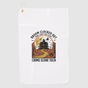 Serviette De Golf Chemise Technicien de Scène de Crime Drôle Hallowe