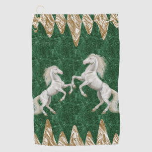 Serviette de golf Cheval Blanc Vert Beige