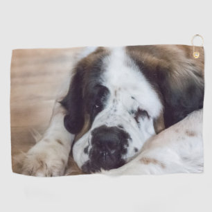Serviette De Golf Chien du Grand Saint Bernard