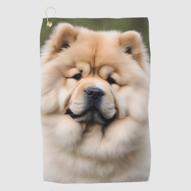 Serviette De Golf Chow Chow (Devant)