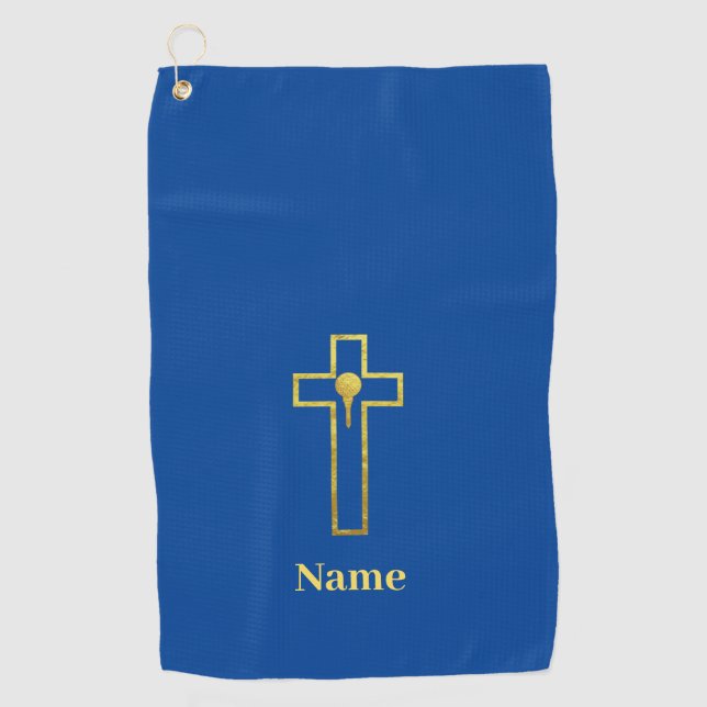 Serviette de golf chrétienne ou religieuse (Devant)