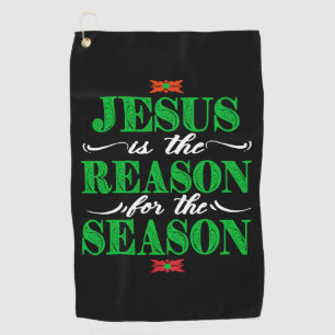 Serviette De Golf Christian Christmas Toxits Jésus Is The Reason For
