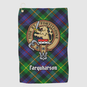 Serviette De Golf Cimier Clan Farquharson sur Tartan Golf Towne