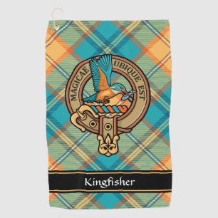 Serviette De Golf Cimier Kingfisher sur Tartan Golf Towne