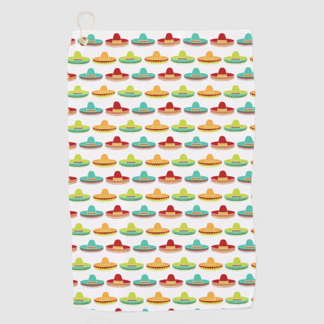 Serviette De Golf Cinco de Mayo Sombrero Mariachi Culture mexicaine (Devant)