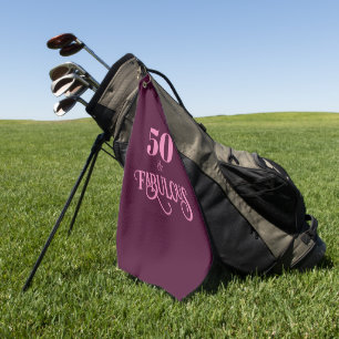 Serviette De Golf Cinquante ans et Fabuleux Anniversaire Bourgogne