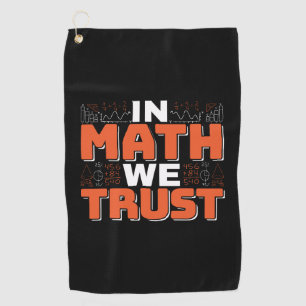 Serviette De Golf Citation de professeur de mathématiques - En Math 