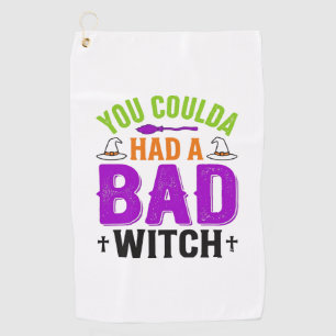 Serviette De Golf Citation drôle de sorcière méchante Halloween Desi
