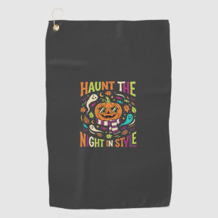 Serviette De Golf Citrouille Halloween Cool Jack Lantern