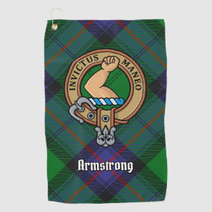 Serviette De Golf Clan Armstrong Crest sur Tartan Golf Towne