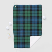 Clan Campbell Plaid Tartan Vert Bleu Noir Chèque
