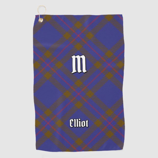 Serviette De Golf Clan Elliot Tartan Tartan Golf Towne (Devant)