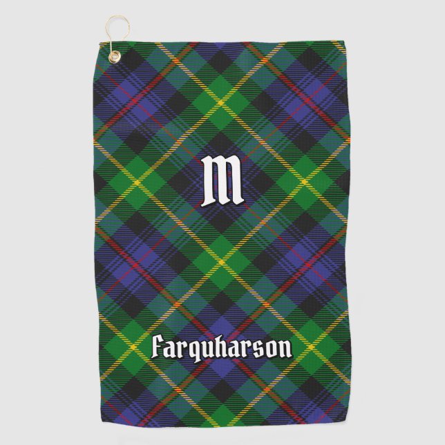 Serviette De Golf Clan Farquharson Tartan Golf Towne (Devant)