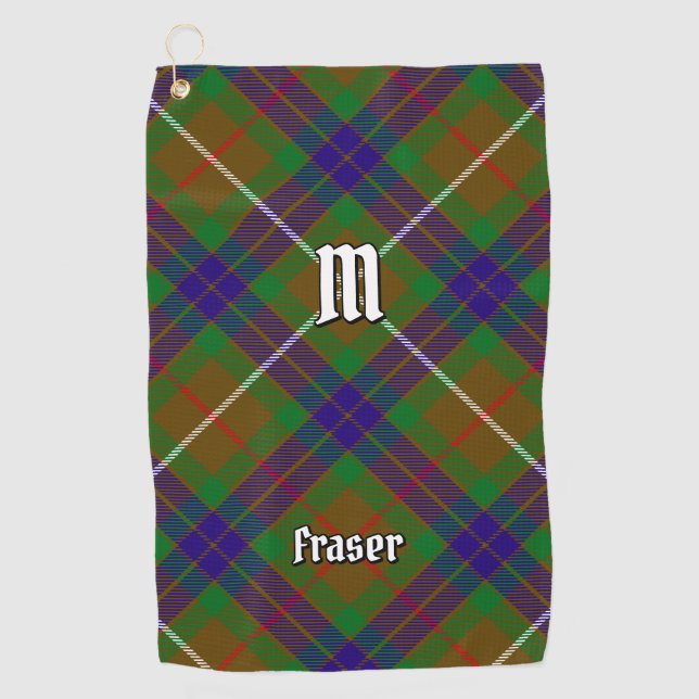 Serviette De Golf Clan Fraser Chasse Tartan Golf Towne (Devant)