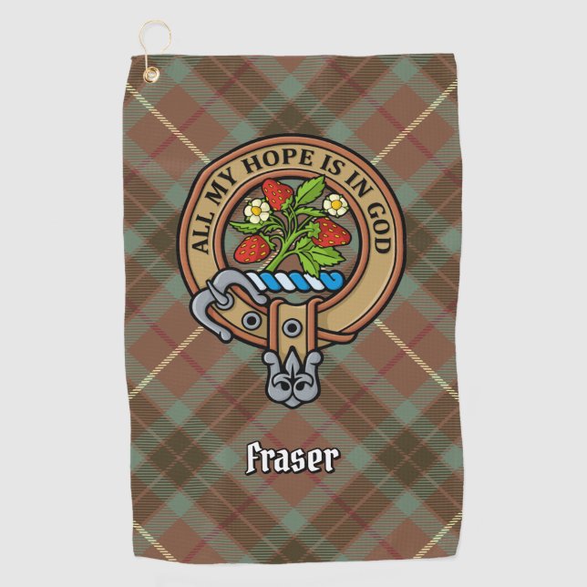 Serviette de golf Clan Fraser Crest (Devant)