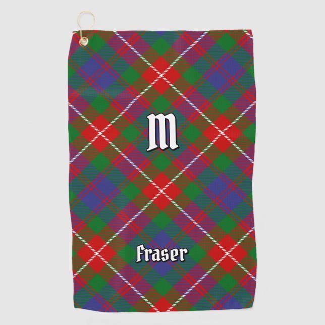 Serviette De Golf Clan Fraser de Lovat Tartan (Devant)