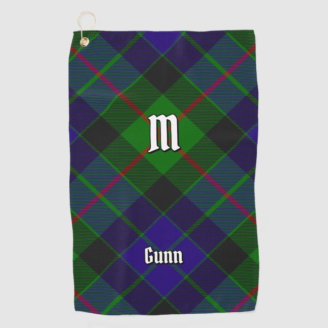 Serviette de golf Clan Gunn Tartan (Devant)