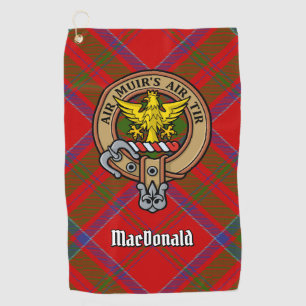 Serviette De Golf Clan MacDonald de Keppoch Crest Golf Towel