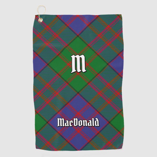 Serviette De Golf Clan MacDonald Tartan Golf Towel (Devant)