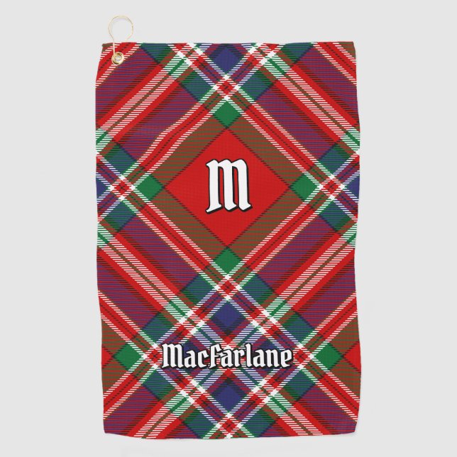Serviette De Golf Clan MacFarlane Red Tartan (Devant)