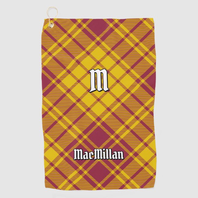 Serviette De Golf Clan MacMillan robe Tartan (Devant)