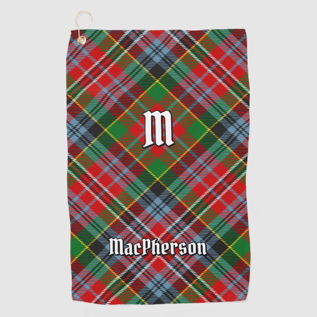 Serviette De Golf Clan MacPherson Tartan Golf Towel (Devant)