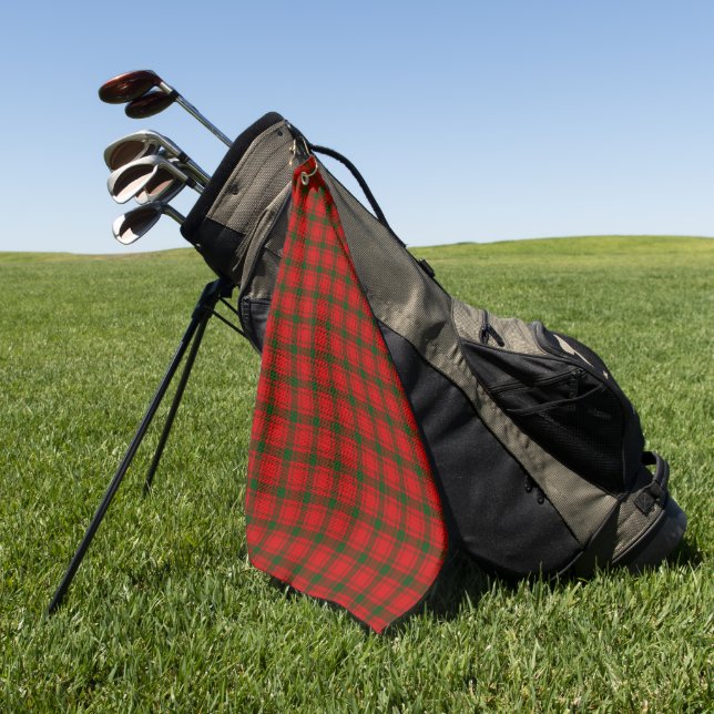 Serviette De Golf Clan MacQuarrie Tartan Plaid (Vert)