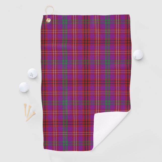 Serviette De Golf Clan McCall - Caithness Scottish Tartan (En situation)