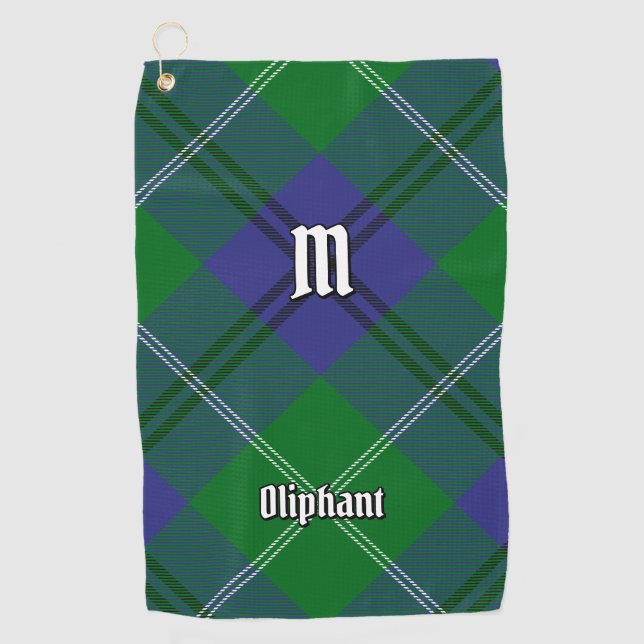 Serviette de golf Clan Oliphant Tartan (Devant)