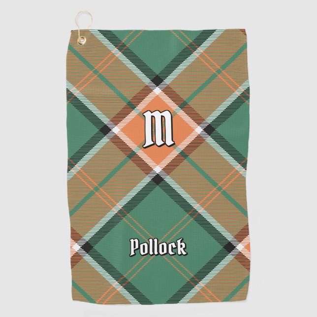 Serviette de golf Clan Pollock Tartan (Devant)