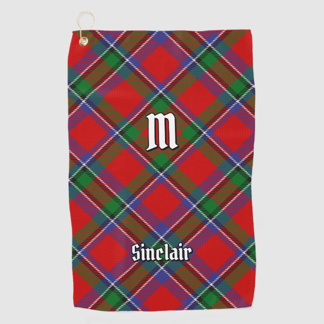 Serviette De Golf Clan Sinclair Tartan (Devant)