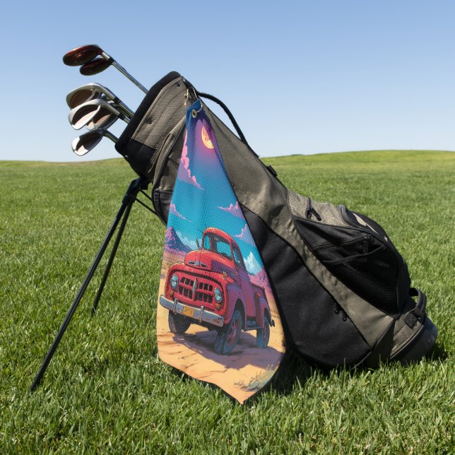 Serviette De Golf Classic American Pickup (Vert)