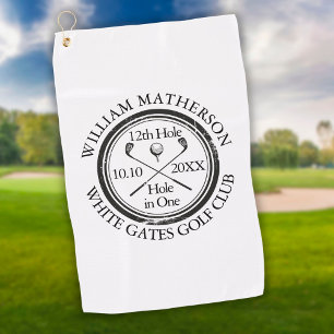 Serviette De Golf Classique personnalisé Hole in One