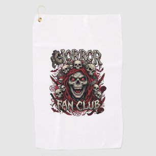 Serviette De Golf Club de fans d'horreur Halloween Crâne Hurleur Cap