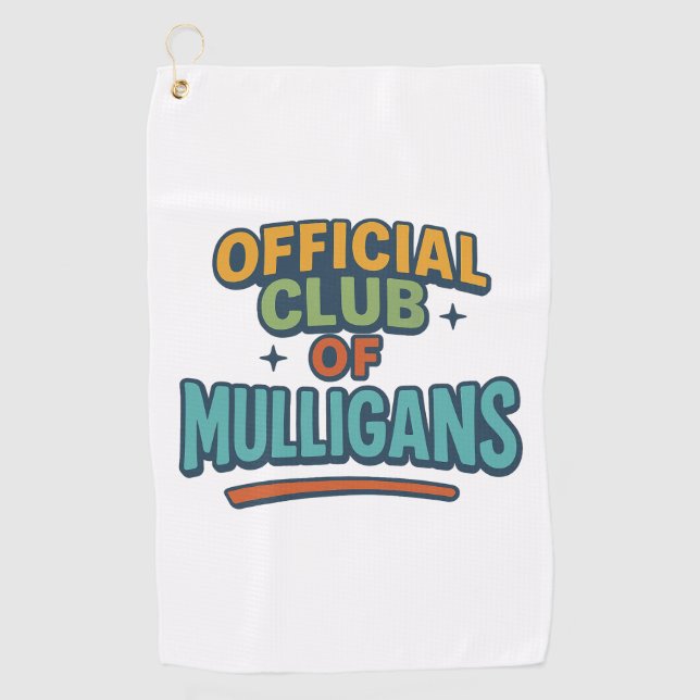 Serviette De Golf Club officiel des Mulligans (Devant)