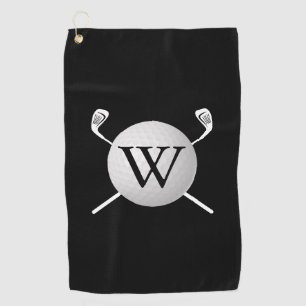 Serviette De Golf Clubs de boules de golf Monogram personnalisés