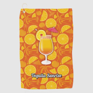 Serviette De Golf Cocktail Tequila Sunrise