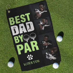Serviette De Golf Collage de photos de chien personnalisé Meilleur p